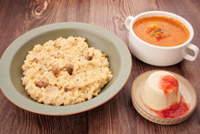 將圖片載入圖庫檢視器 Menu 25 #羅宋湯 #雜菌菇燴意大利飯 #意式鮮奶凍