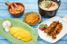 將圖片載入圖庫檢視器 Menu 29 #冬陰功 #自制青咖哩飯 #喇沙雞串#芒果糯米飯